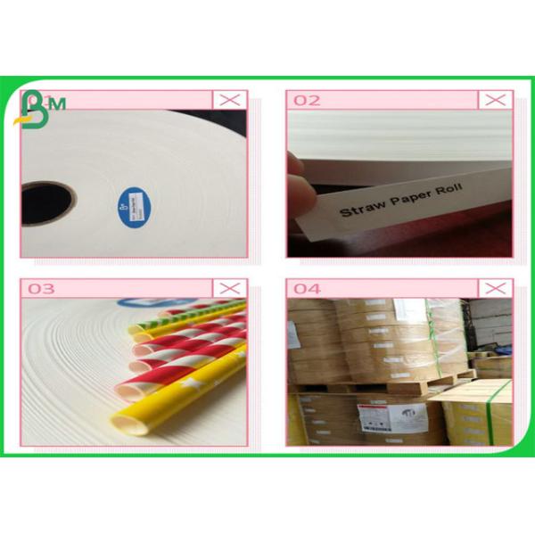 400mm Width 60gsm 120gsm Drinking Straw Base Paper Roll For Coffee Straw
