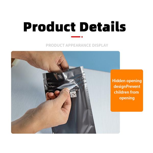 Enhanced Odor-Blocking Secure Child Resistant Bags With Self-Supporting Plastic Zipper Lock