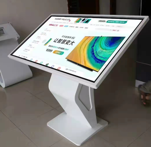 55 Inch 1920x1080 Standing Interactive Desk Kiosk