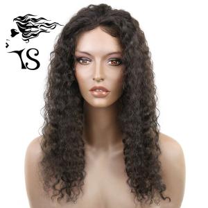 China Black Curly African American Human Hair Wigs , 100% Virgin Natural Hair Lace Front Wigs on sale