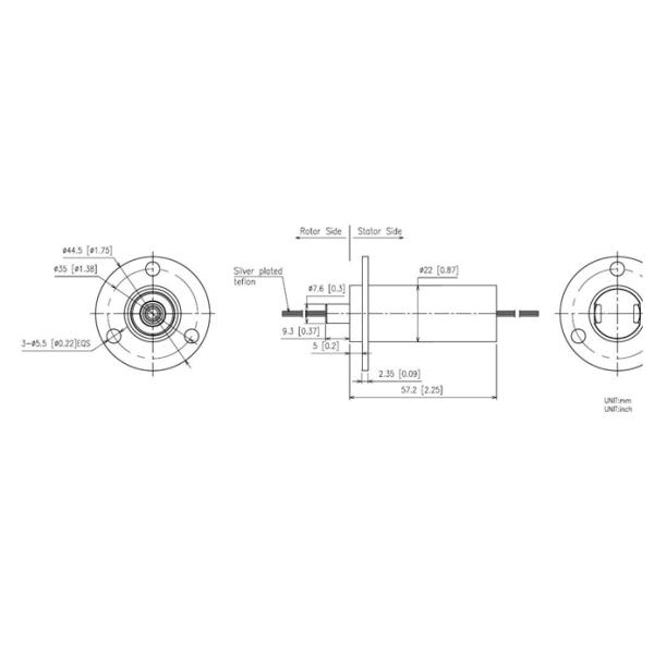 Thernal imaging camera capsule slip ring