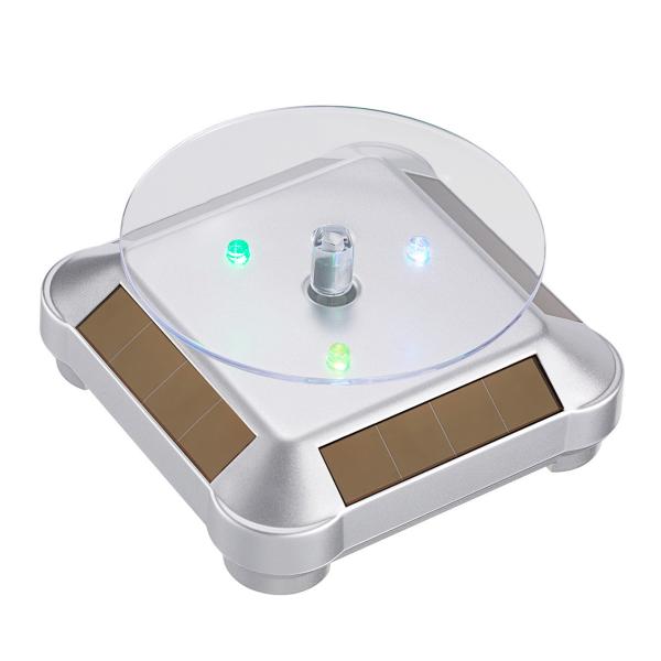 Eco Friendly Solar Powered Display Stand 360° Rotating Light Weight