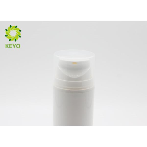 White PP Material Shampoo And Conditioner Bottles 100ml With Airless Pump