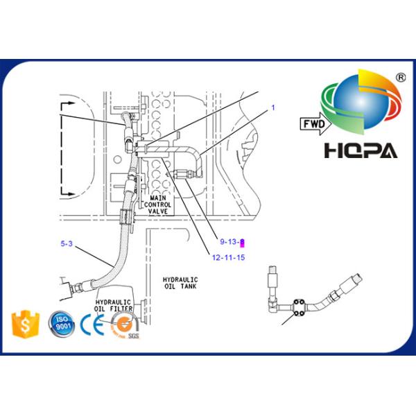 Excavator Parts 106-0179 20PS767-7 Pressure Sensor Switch E312B
