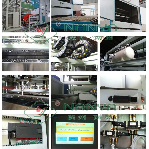 Automatic Box Egg Tray Forming Machinery Multi Layer Drying Line 1400pcs/h