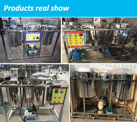 2000kg/day Capacity Canola Oil/palm Oil/palm Kernel Oil Refinery Machinery/equipment for Degumming/deacidification/bleaching