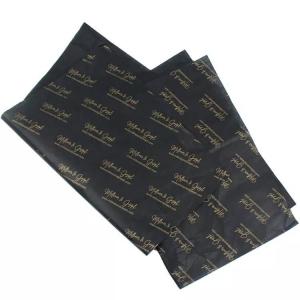 Quality Custom Gold Brand Logo Printing Gift Wrapping Tissue Paper For Packing for sale