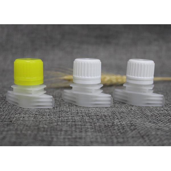Custom - Made 16mm Plastic Spout Caps For Liquid Pouch With Safety Ring