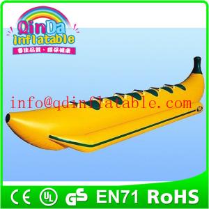 Quality Inflatable banana shape boat water ski tube Summer passionate sports equipment for sale