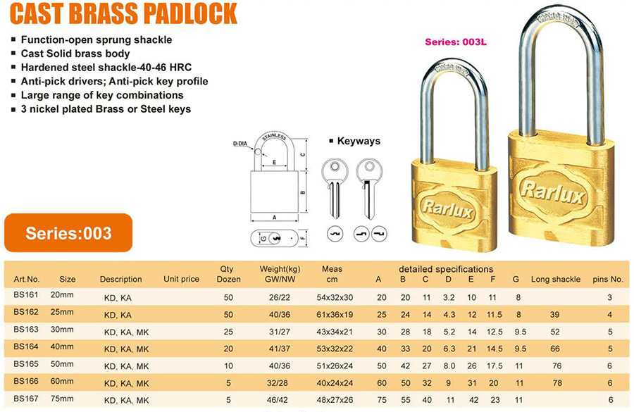CAST BRASS PADLOCK