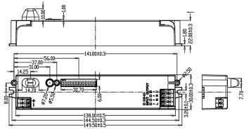 Operating Frequency 5.8 GHz ±75MHz IP20 Dimmable Motion Sensor for LED Batten