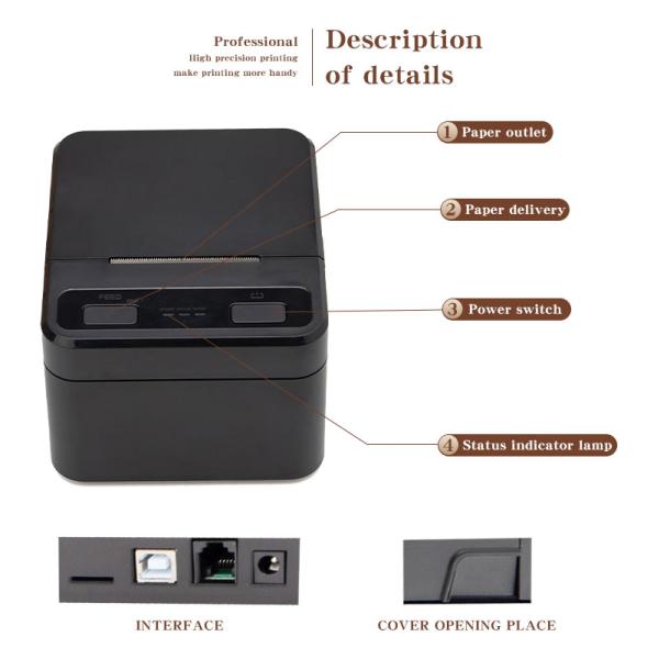 58mm Thermal Printer with Multi-Language Support and 1- Software Development Kit SDK