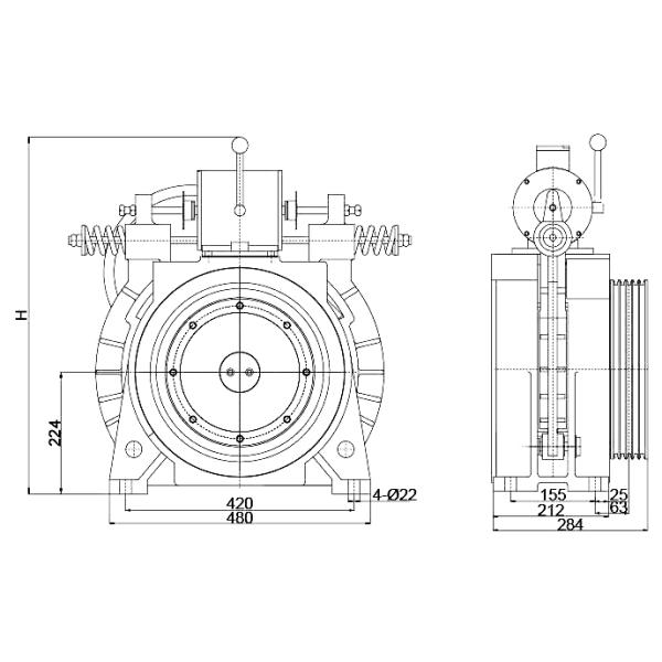 Permanent Magnet Synchronous Gearless Traction Machine For Passenger Lift