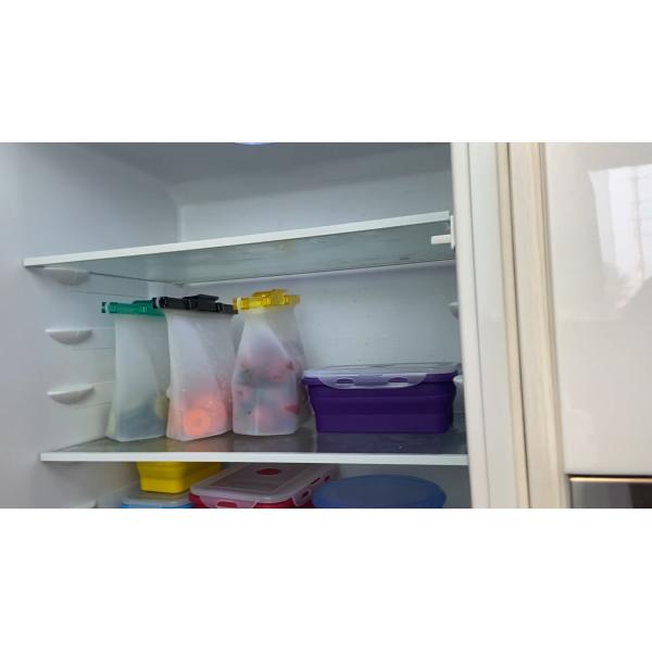 1.5L Sandwich Preservation Silicone Food Pouches Reusable Food Storage Bags