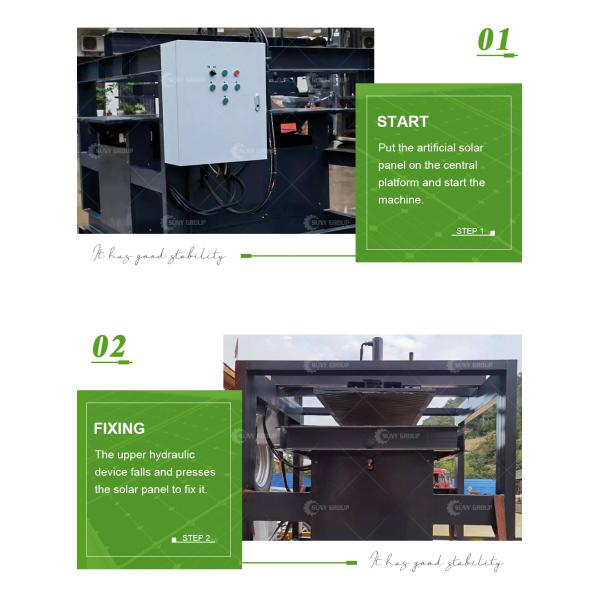 Motor-driven Solar Panel Frame Removing Recycling Machine for Efficiency and Recycling