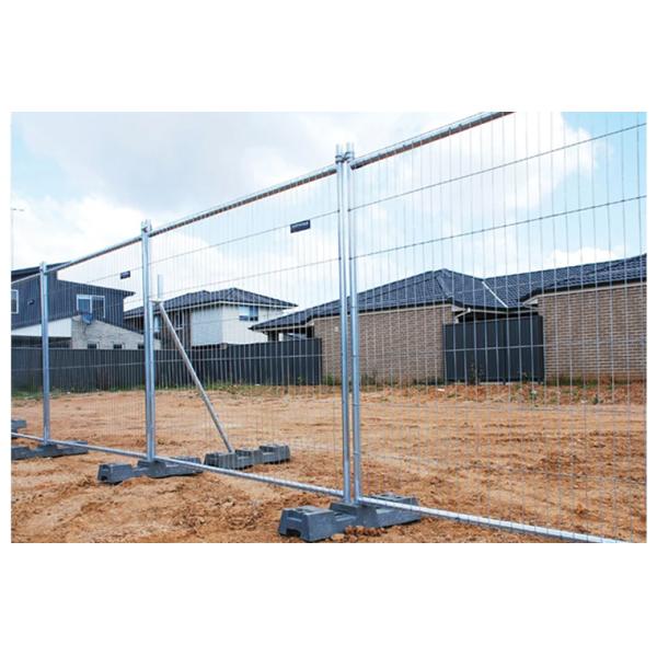 3mm Wire Diameter Metal Frame Pipeline Temporary Barrier Panel with Bracket Support