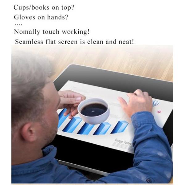 Innovation Smart Touch Wireless Charger LCD Display Touch Table For Restaurant Advertising Player Touch Coffee table