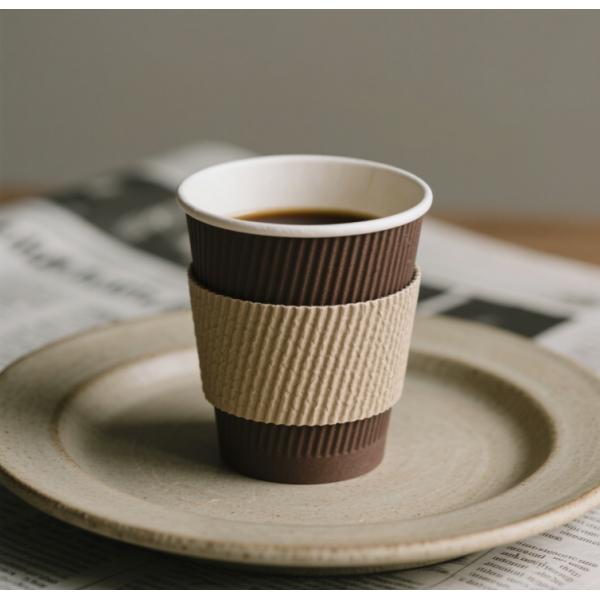 Customize a coffee paper cup with eco-friendly biodegradable printed logo