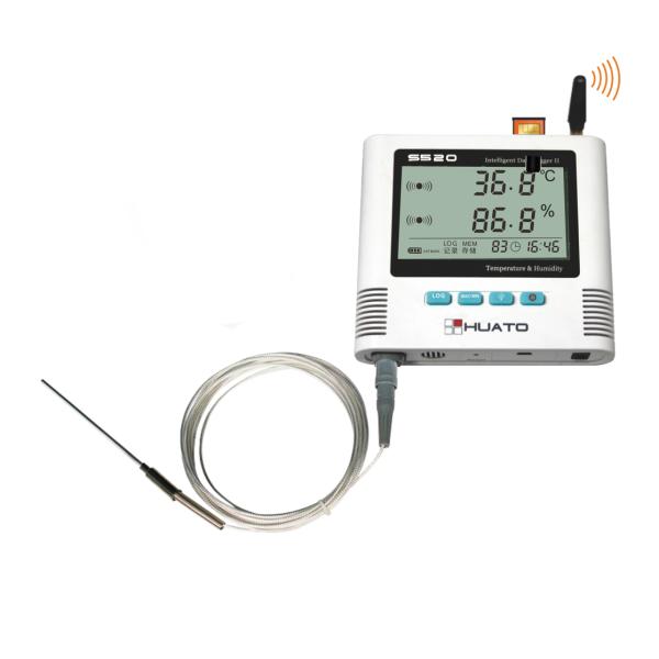 PT100 Temperature Gsm Temperature Sensor , Sms Data Logger With Calibration Certificate