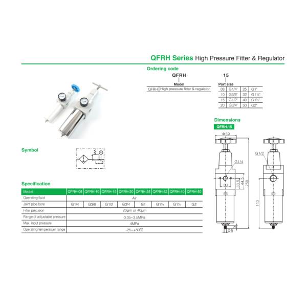 50 Mm Stroke High Pressure Filter Pressure Relief Valve CE Certification