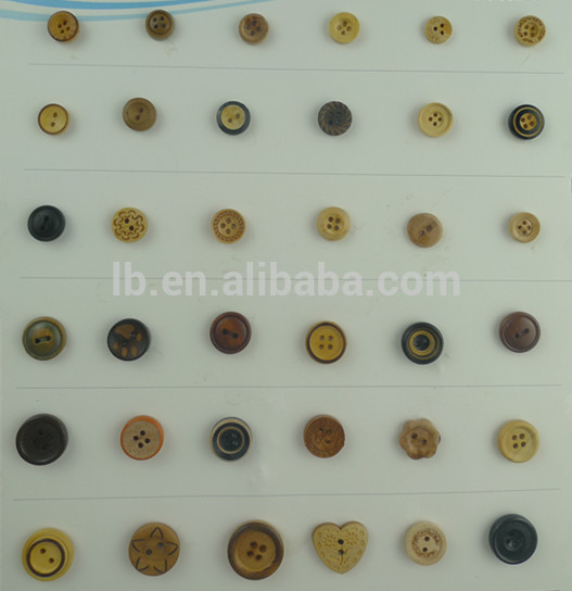 wood button