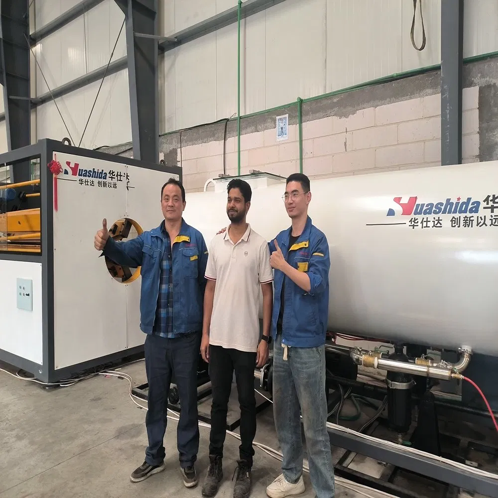 110-2200mm Pre-Insulated Pipe Production Line with Computerized Control and Vacuum And Water Spraying Cooling