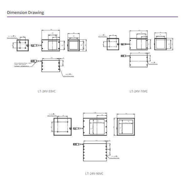 Scratch Detection Corner Coaxial Lights VC Series 120mm Length