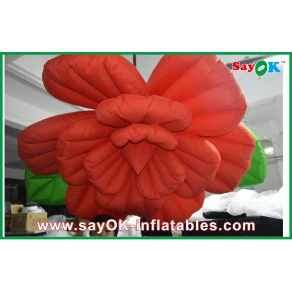 Wedding Inflatable Lighting Decoration / Red Inflatable Flower Lighting
