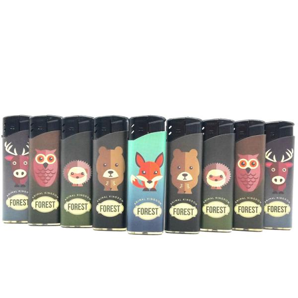 Manufacturer Solid Five Colors Cases and Press Button Cigarette Lighter