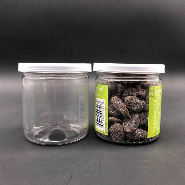 Customized Plastic Jar Storage Transparent Packaging 8oz Logo Storage Jars
