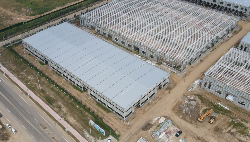 Large Span Prefabricated Steel Structure Workshop / Factory Building KXD-SSW201