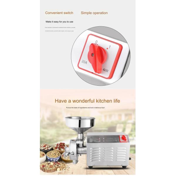Three-Dimensional Cooling System Automatic Coffee Grinder for Mill Processing Wet and Dry