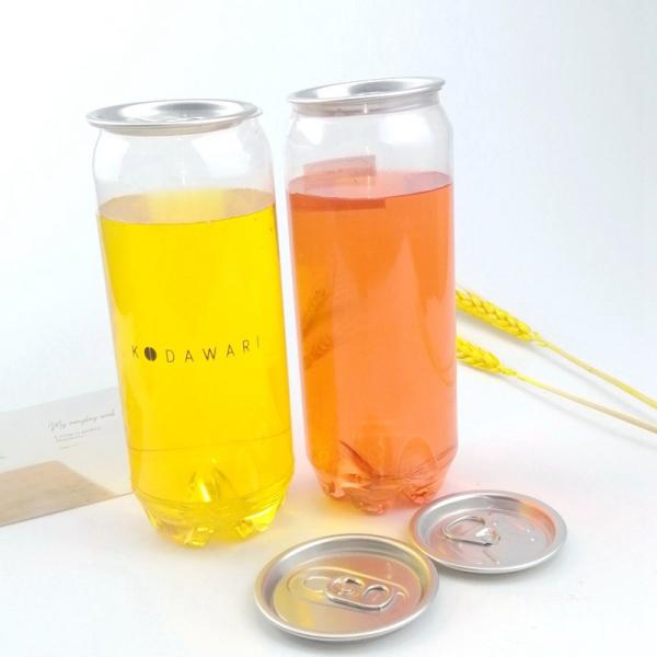 Labeling 650ml PET Plastic Cold Brew Coffee Jar With RPT EOE Lid