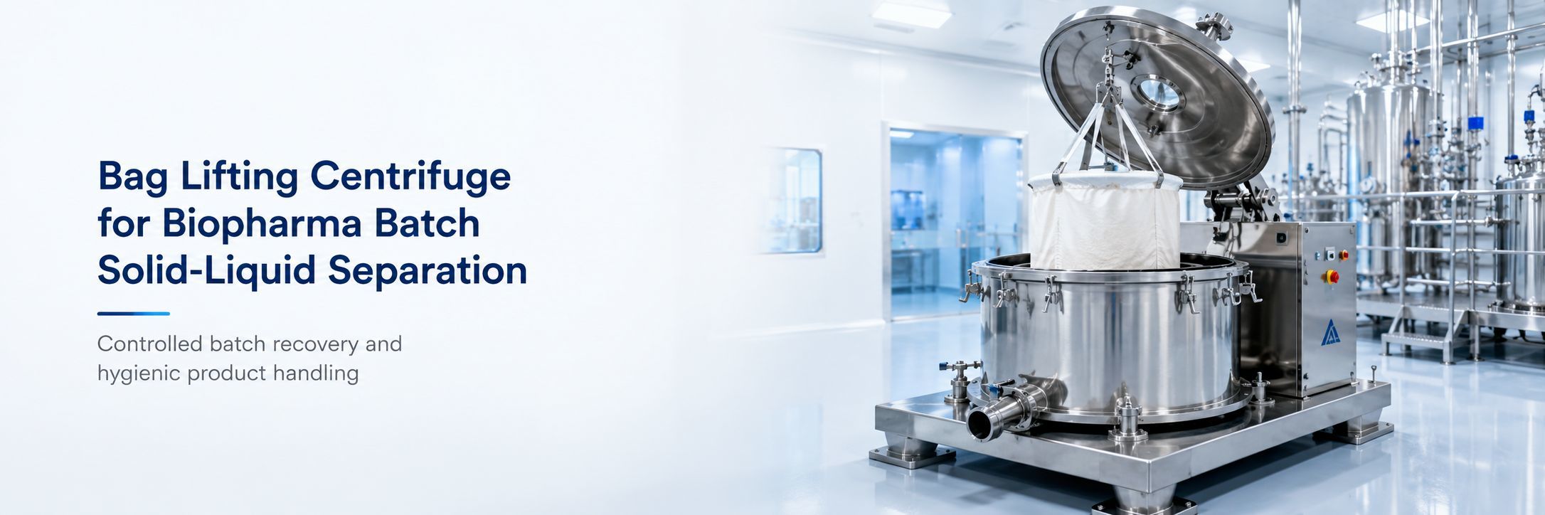 Bag Lifting Centrifuge for Biopharma Batch Solid-Liquid Separation