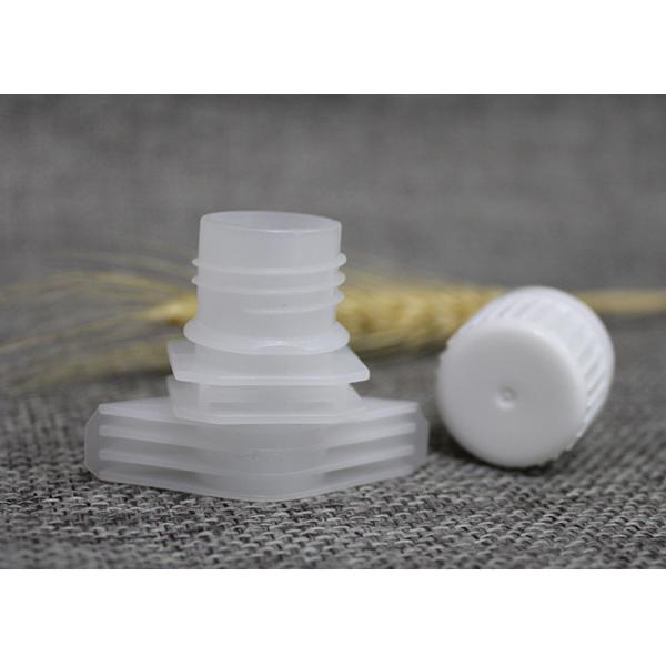 Custom - Made 16mm Plastic Spout Caps For Liquid Pouch With Safety Ring