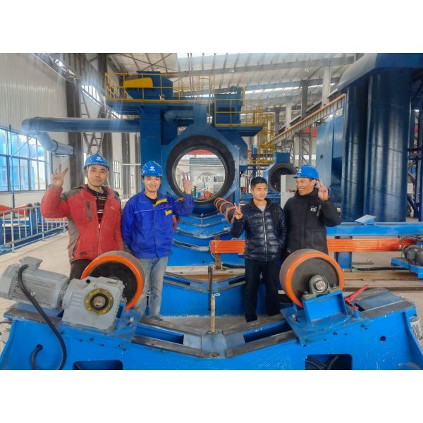 PLC Controlled Automatic 3LPE Coating Pipe Production Line with Induction Heating for Steel Pipe Anti-Corrosion