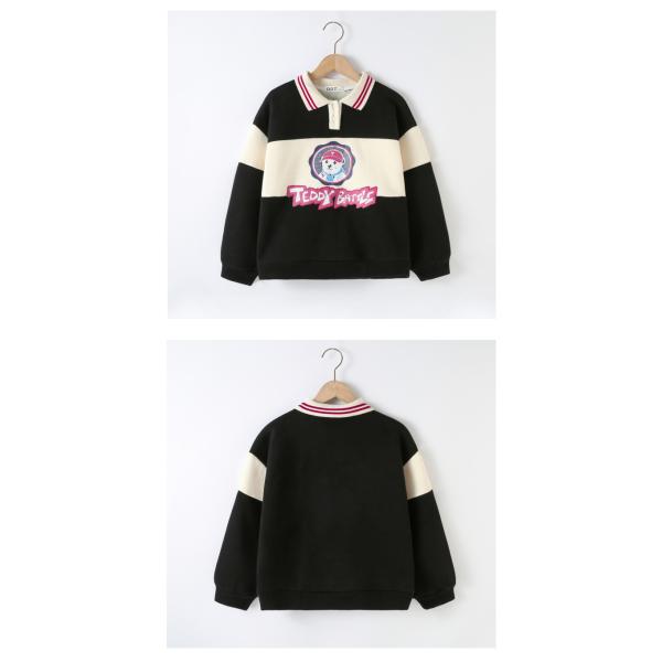 Polo Collar Childrens Winter Clothes pullover
