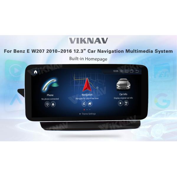 Viknav 12.3 Inch Android Car With Screen Multimedia Player For Mercedes Benz E Class W207 2010-2016 GPS 2Din NTG5.0