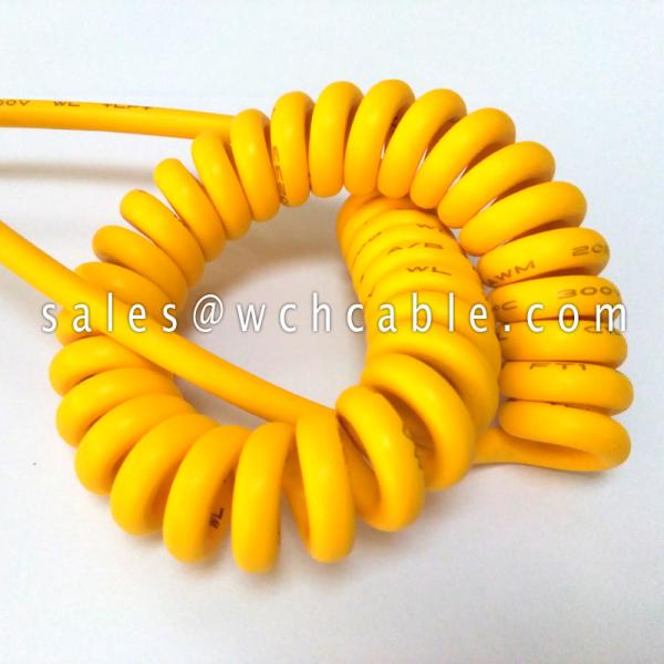 UL20694 Automatic Device Sensor Connected Spiral Cable 80C 450V