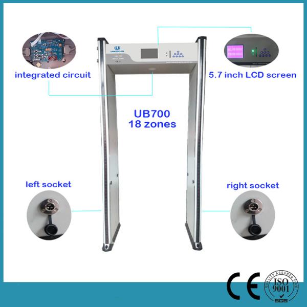 Body Scanner Multi Zone Metal Detector Walk Through 256 Sensitivity Level