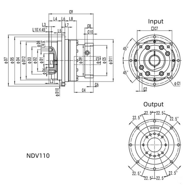 ND Series Planetary Reduction Gearbox Speed Reducer High Torque