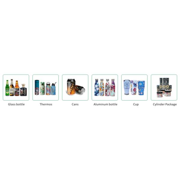 CMYK Color Digital Ink Printer Cylindrical Inkjet With High Resolution