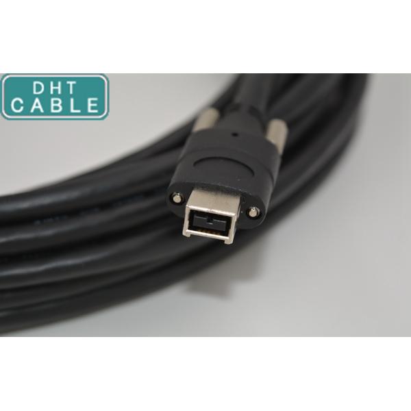 15.0 Meters IEEE 1394 Firewire Cable , Black / Grey Color Unibrain Firewire Cable