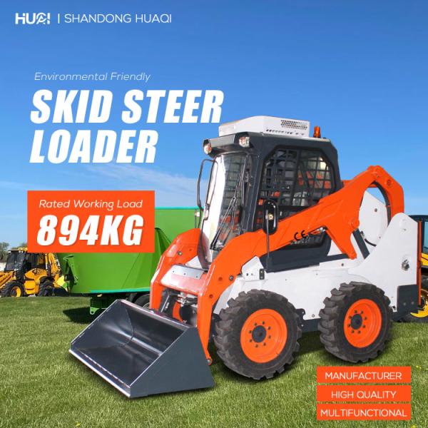 Mini Front Skid Steer Loader Quick Attachment Change Snow Removal Factory Direct Sale