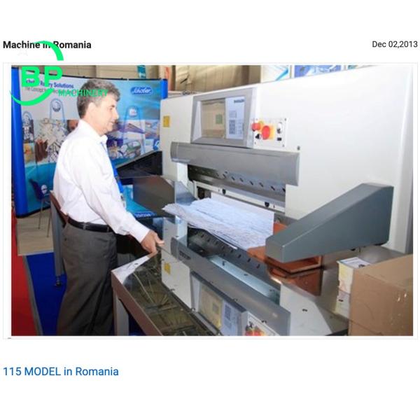 High Speed Hydraulic Computerized Paper Guillotine K Serial Machines Paper Cutter and Cutting QZYK130
