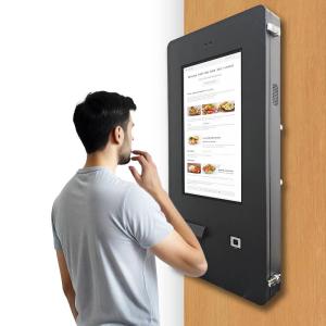Quality 24" Outdoor Wall Mount Black Sunlight Readable Auto Vending Machine For Car Wash Payment for sale