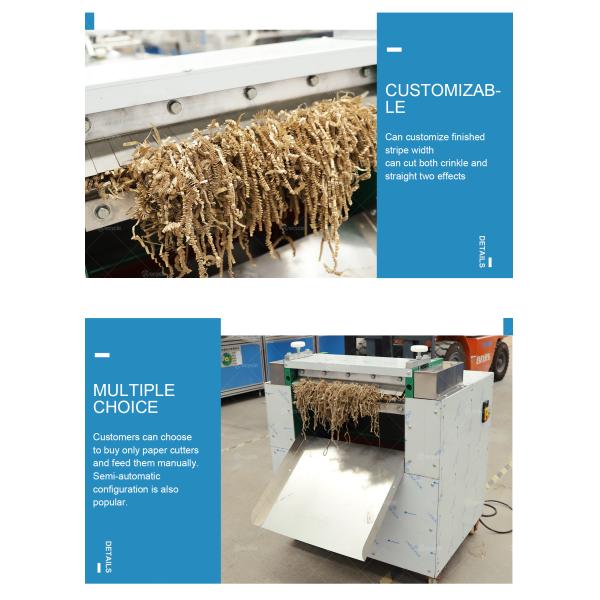 Mini Small Straight Crinkle Paper Raffia Cutting Cutter Shredder Machine For Packaging Gift Box Tissue Paper Automatic