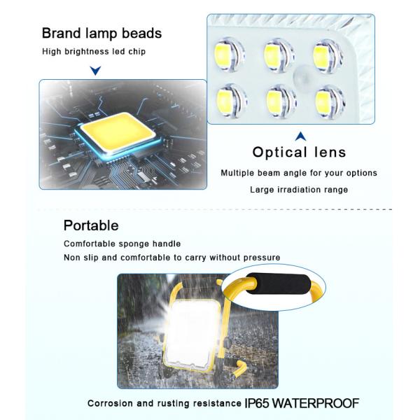 20w 40w 48w Portable LED Work Light Garage Construct Outdoor Flashing Bracket Cordless