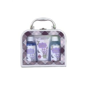China Custom Family Jewelry Box Lavender Shower Gel Beauty Care Gift Packaging Set on sale