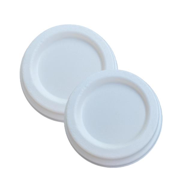 Biodegradable Sugarcane Cup Lid For 8oz Coffee Cup